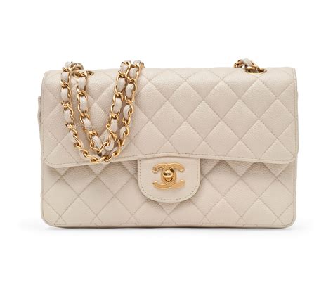 chanel classic flap cream bag|Classic Handbags .